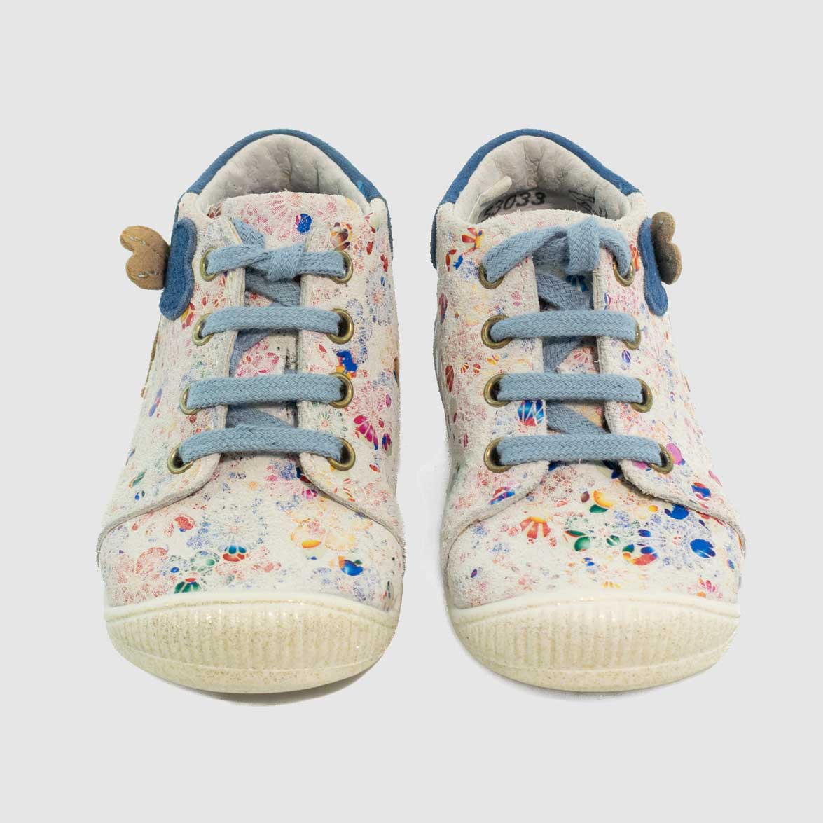 Chausssure-Enfant-LittleMary-GORGEOUS-Blanc-Imprime-Couleur-Bottillon-Up