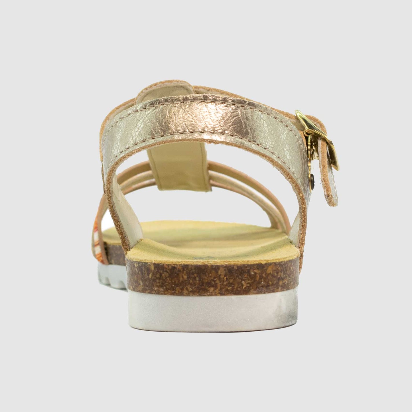 Chaussure-Enfant-Bopy-ENORA-Orange-Or-Cuir-Nu-Pied-Back
