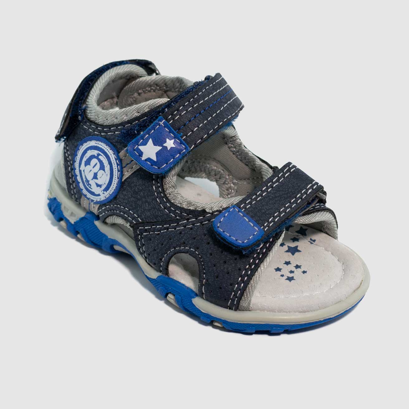 Chaussure-Enfant-Quickly-VIRGIL-Marine-Synthetique-Nu-Pied