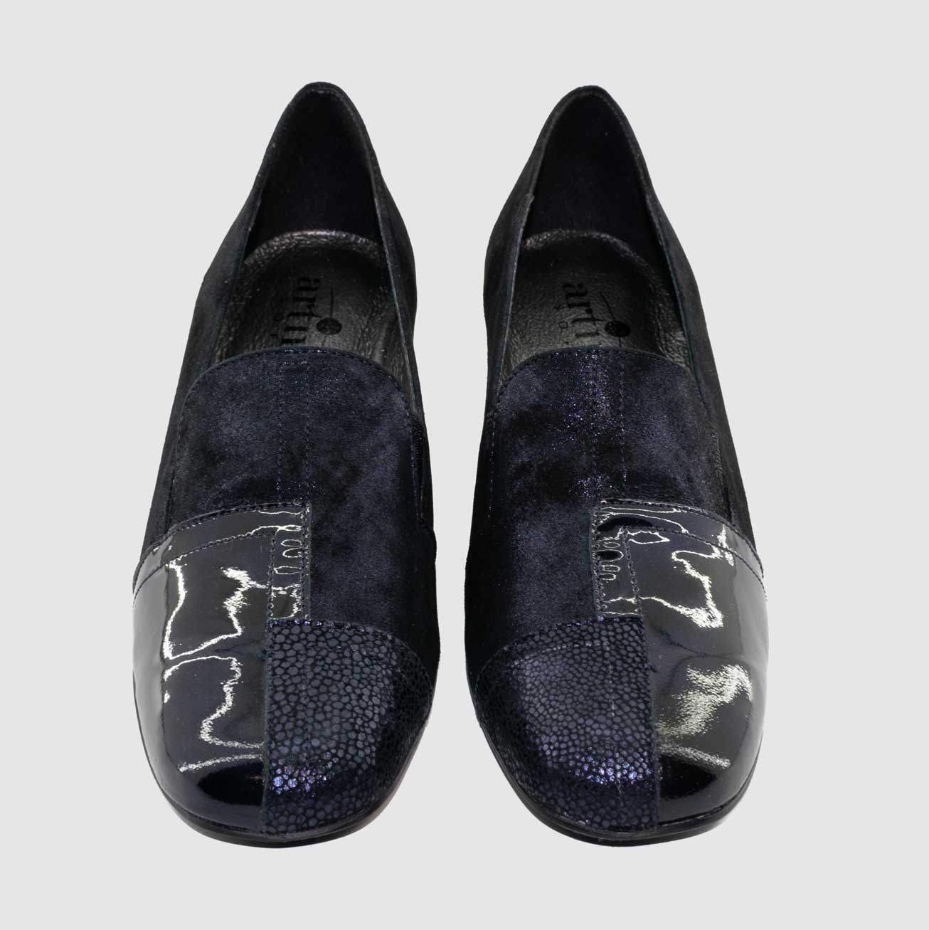 Chaussure-Femme-Artika-LILLE-Marine-Cuir-Vernis-Imprime-Trotteur-Up