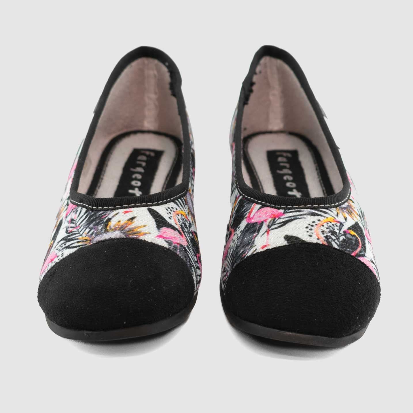 Chaussure-Femme-Fargeot-NADERRA-Noir-Imprime-Toile-Fantasie-Pantoufle-Up