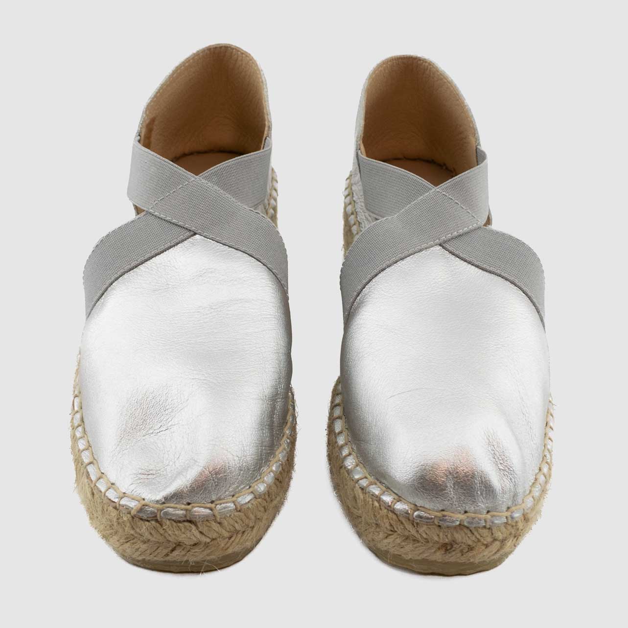 Chaussure-Femme-La-Maison-De-Lespadrille-LUNES-Argent-Cuir-Sport-Up