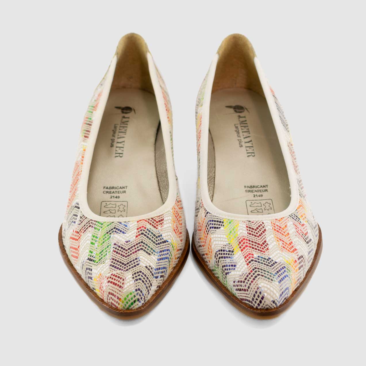 Chaussure-Femme-Metayer-POTE-Multicolore-Cuir-Trotteur-Up