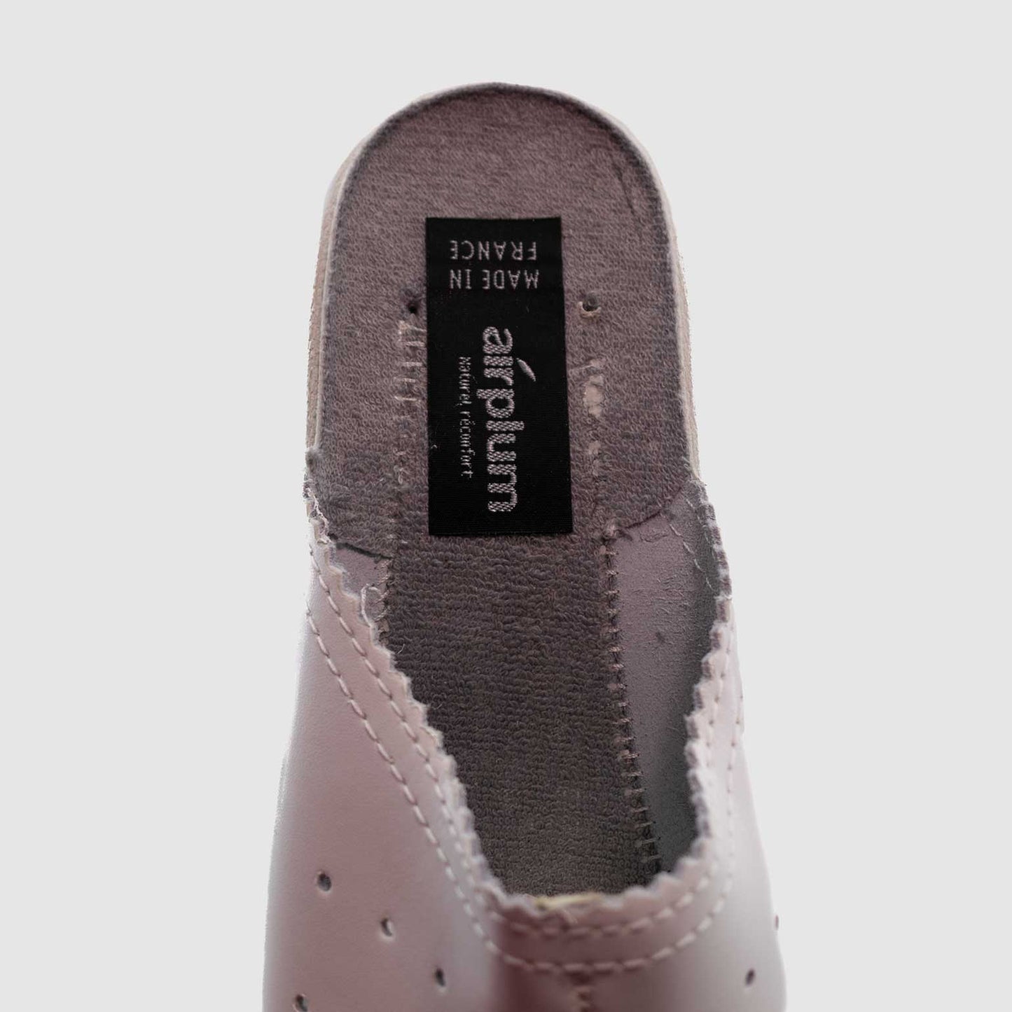 Chaussure-Femme-Sodopac-SONIA-Blanc-Cuir-Pantoufle-Talon