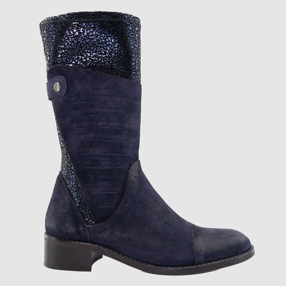 Chaussure-Femme-dorking-maratre-marine-nubuck-botte-Side
