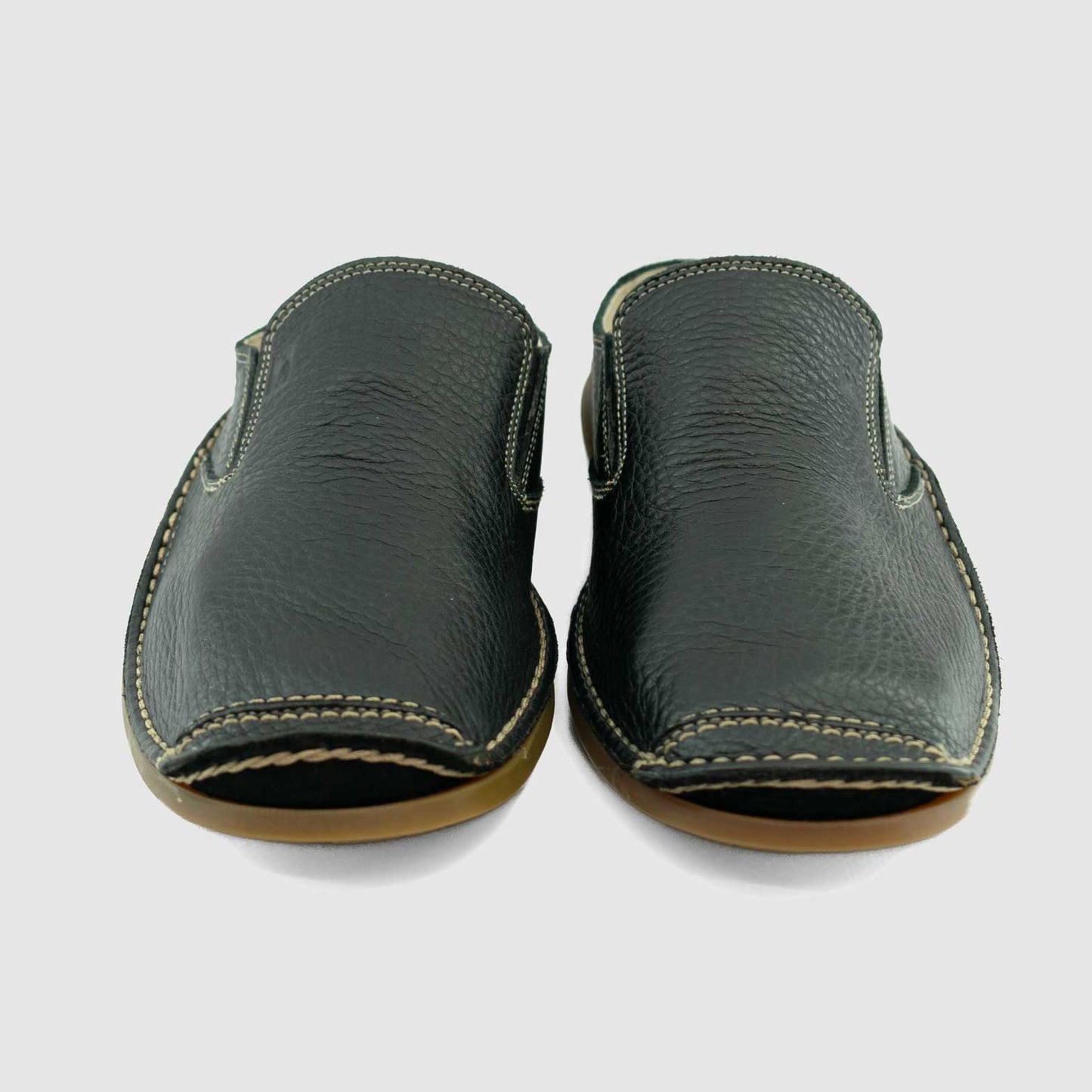 Chaussure-Homme-Fluchos-CIRSE-Noir-Cuir-Mule-Up
