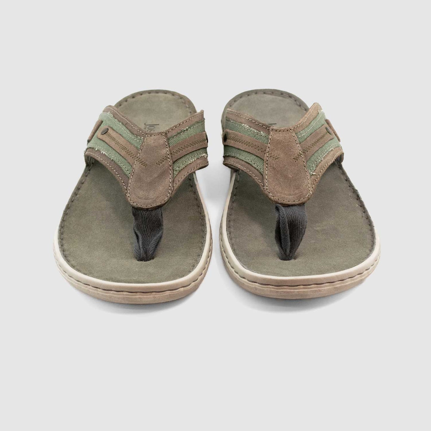Chaussure-Homme-Josef-Seibel-PAUL-11-Gris-Cuir-Toile-Mule-Up