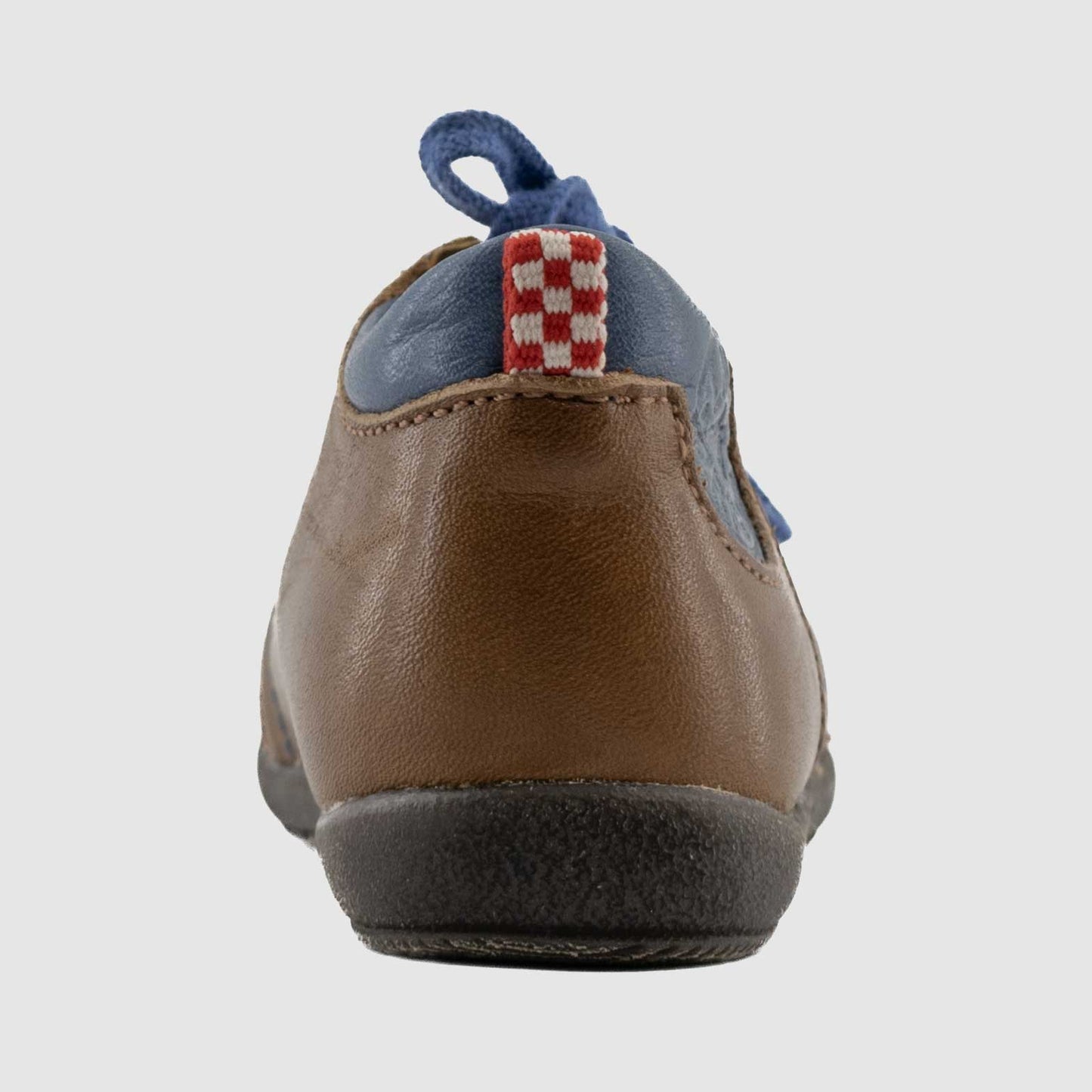 Chaussure enfant garçon Bellamy JEREMY Marron Marine Cuir Bottillon back