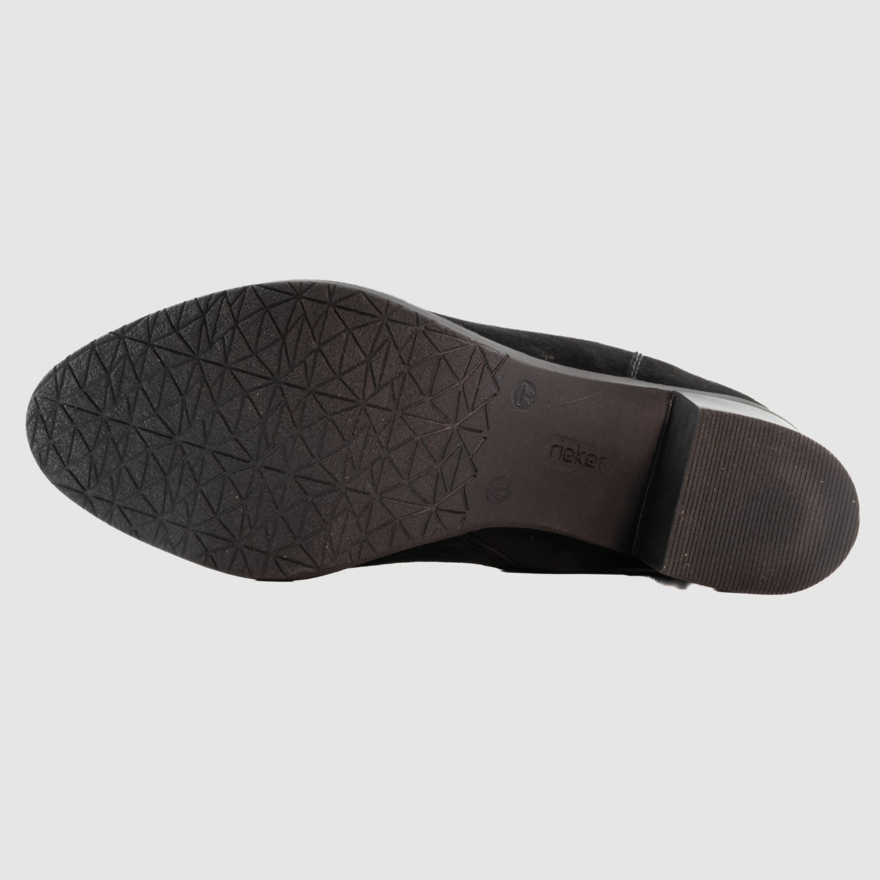 Destockage-Chaussure-Femme-rieker-gaborieau-frebuans-noir-nubuck-botte-Under