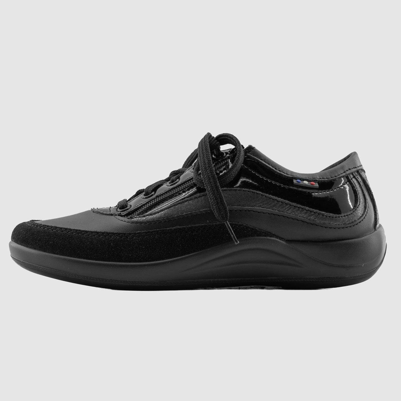 Destockage-Chaussure-Femme-tbs-astride-noir-cuir-sport-Side
