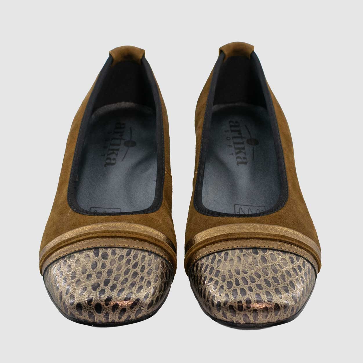 chaussure-femme-artika-astin-marron-bronze-nubuck-croco-vernis-trotteur-Up