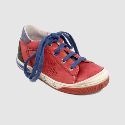 Chaussure-Enfant-Bellamy-ROBO-Rouge-Cuir-Bottillon