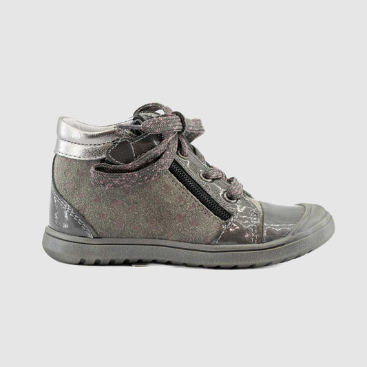 Chaussure-Enfant-Bellamy-VANDA-Gris-Cuir-Imprime-Bottillon-side