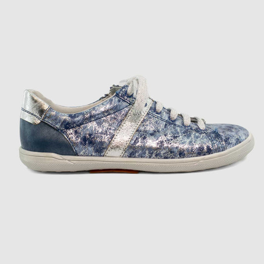 Chaussure-Enfant-Bopy-SEVILLE-Bleu-Cuir-Imprime-Sport-Side