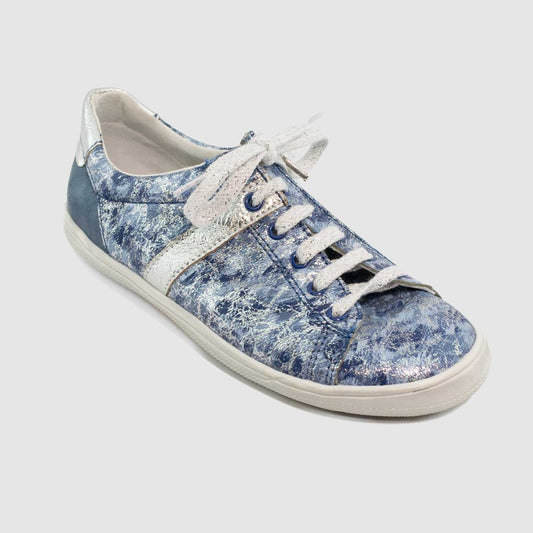 Chaussure-Enfant-Bopy-SEVILLE-Bleu-Cuir-Imprime-Sport