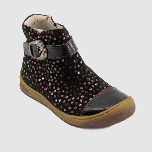 Chaussure-Enfant-Fille-Bellamy-ASTON-Bordeaux-Cuir-Imprime-Bottillon