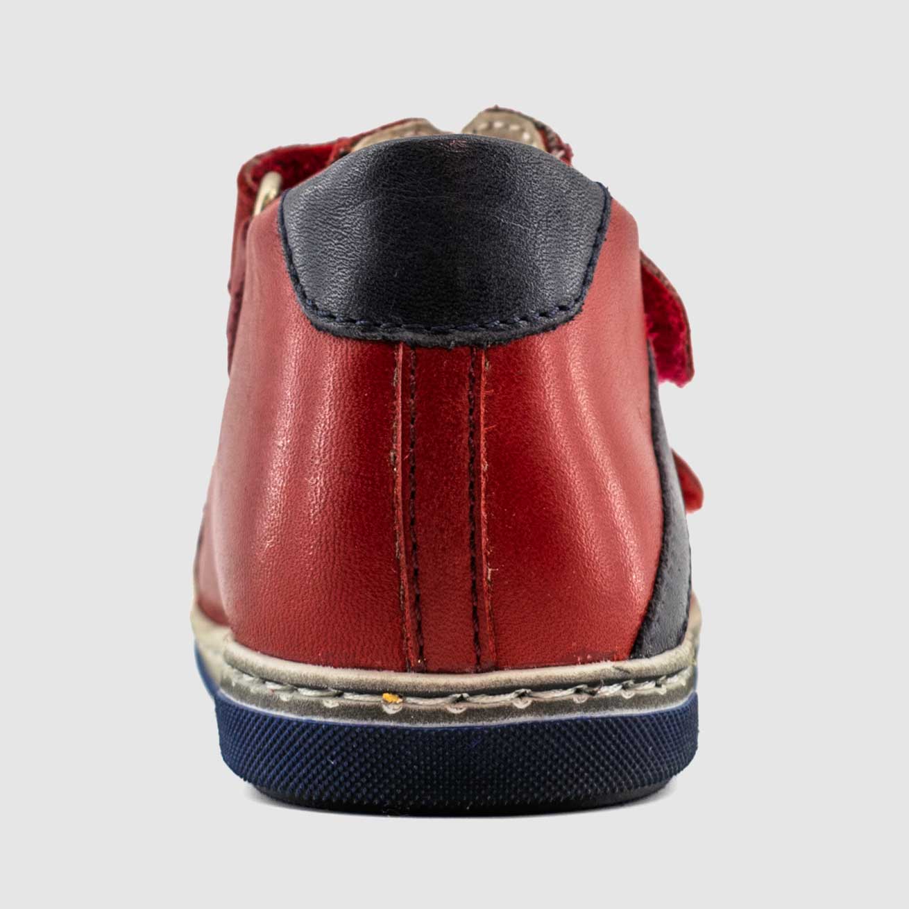 Chaussure-Enfant-Garcon-Little-Mary-FRED-Rouge-Cuir-Bottillon-Back