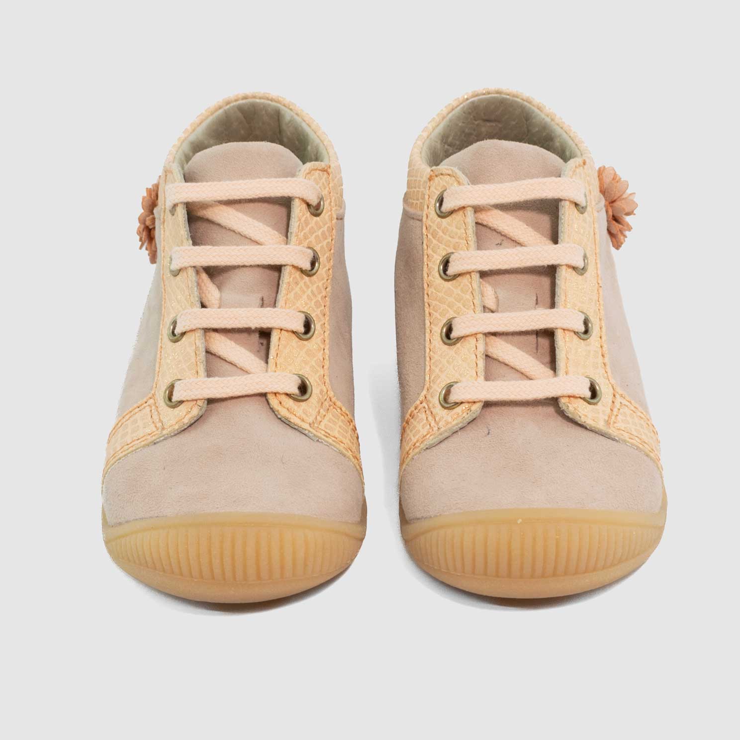 Chaussure-Enfant-Little-Mary-GARDENIA-Rose-Poudre-Cuir-Nubuck-Bottillon-Up