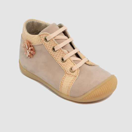 Chaussure-Enfant-Little-Mary-GARDENIA-Rose-Poudre-Cuir-Nubuck-Bottillon