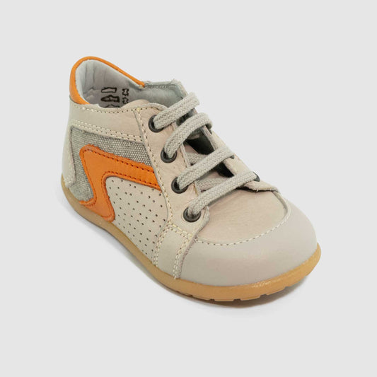 Chaussure-Enfant-LittleMary-GRILLON-Taupe-Cuir-Bottillon