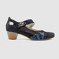 Chaussure-Femme-Artika-PESCIA-Marine-Cuir-Imprime-Trotteur-Side