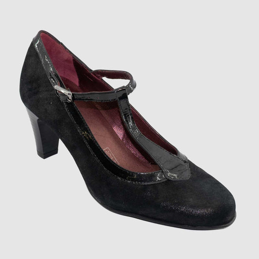 Chaussure Femme Artika TOLLAN Noir Cuir Imprimé Escarpin