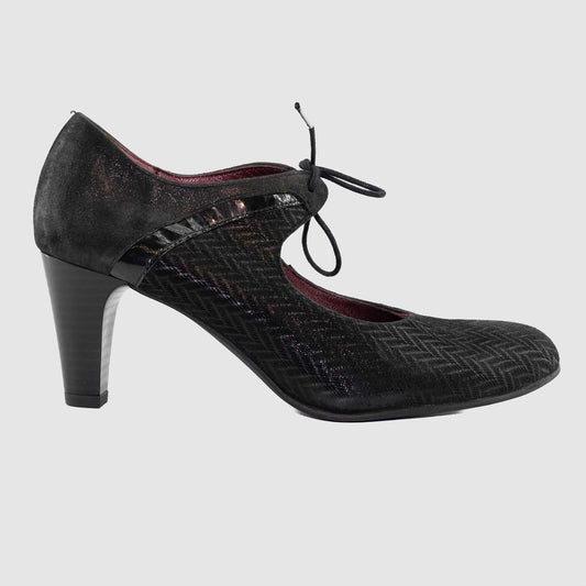 Chaussure Femme Artika TORRIAN Noir Cuir Imprimé Escarpin Side