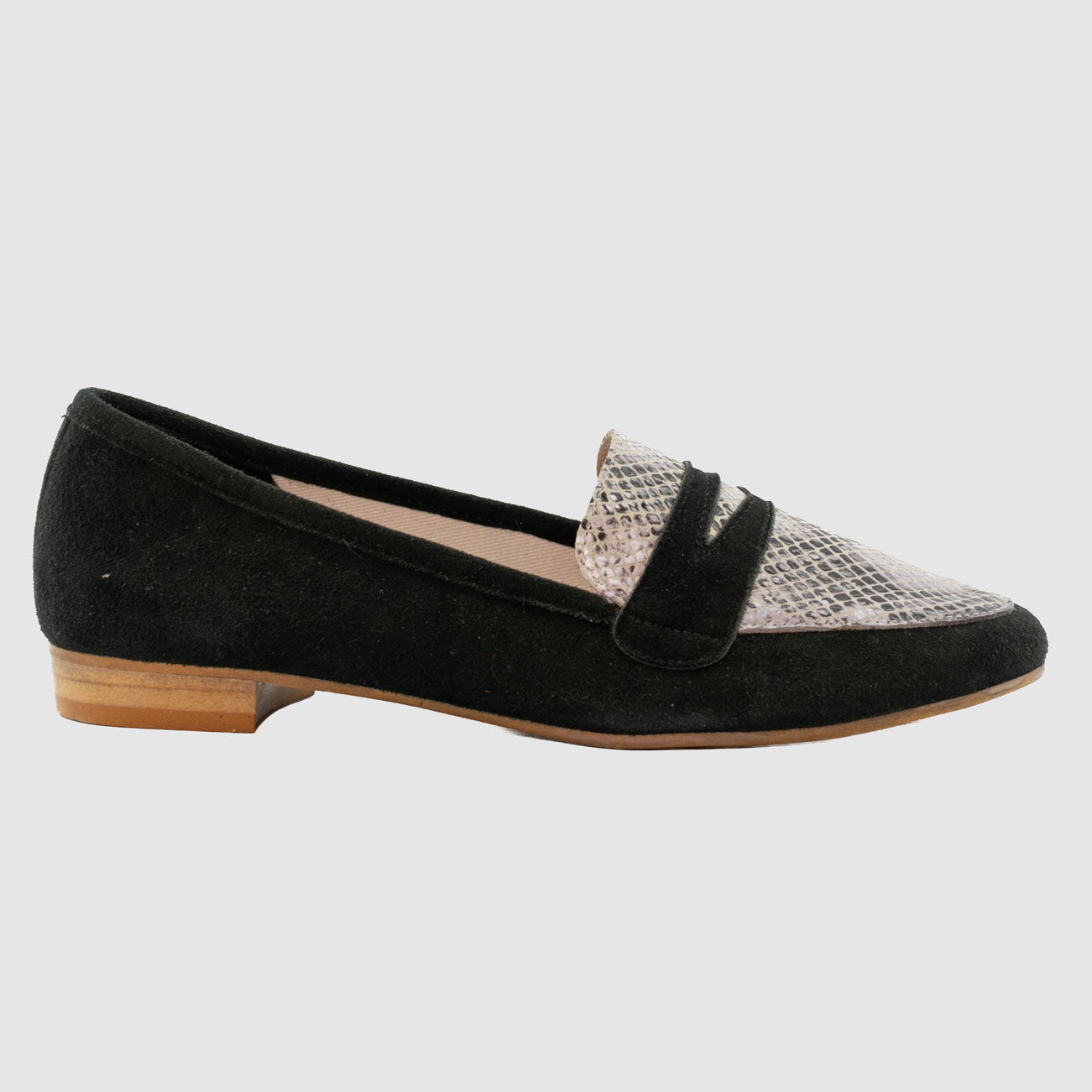 Chaussure-Femme-Colonnier-lapa-noir-argent-cuir-trotteur-Side