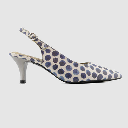 Chaussure-Femme-Dorking-JAROSSE-Marine-Blanc-Cuir-Imprime-Escarpin-Side