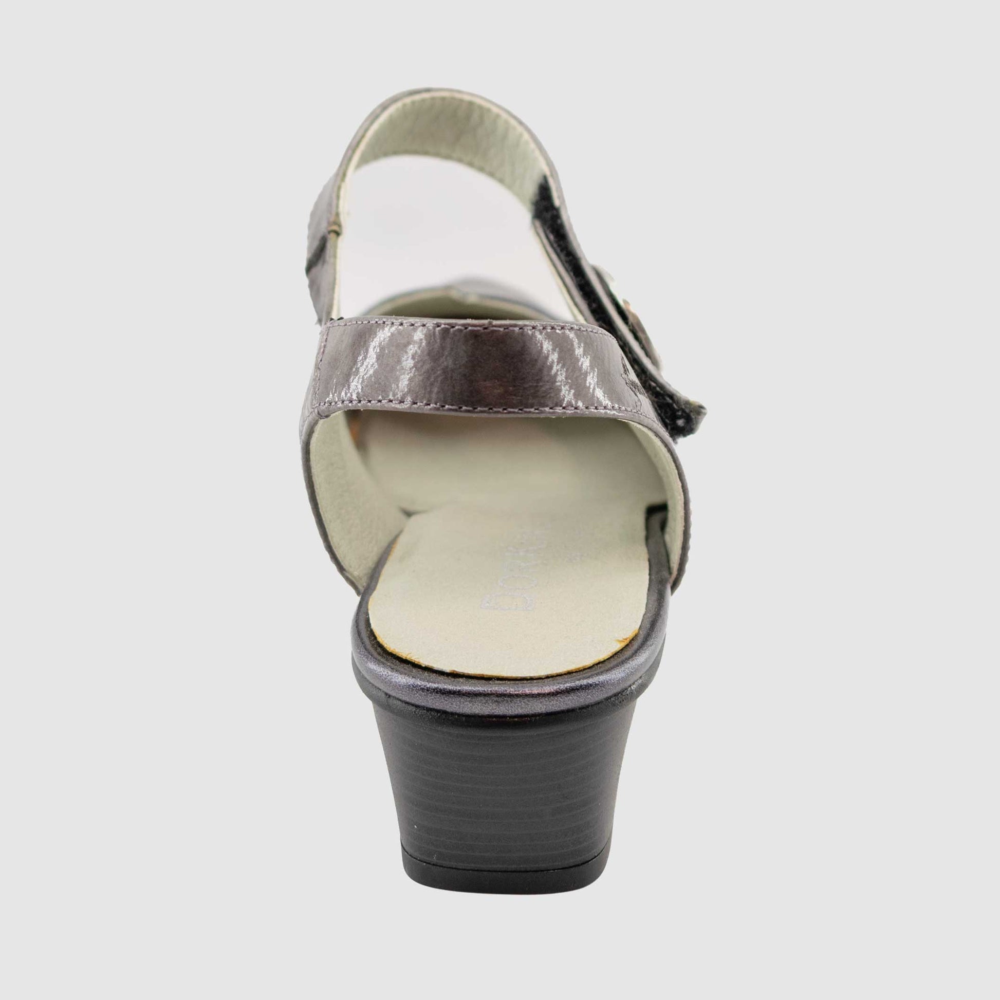 Chaussure-Femme-Dorking-PIVOINE-Noir-Acier-Cuir-Escarpin-Back