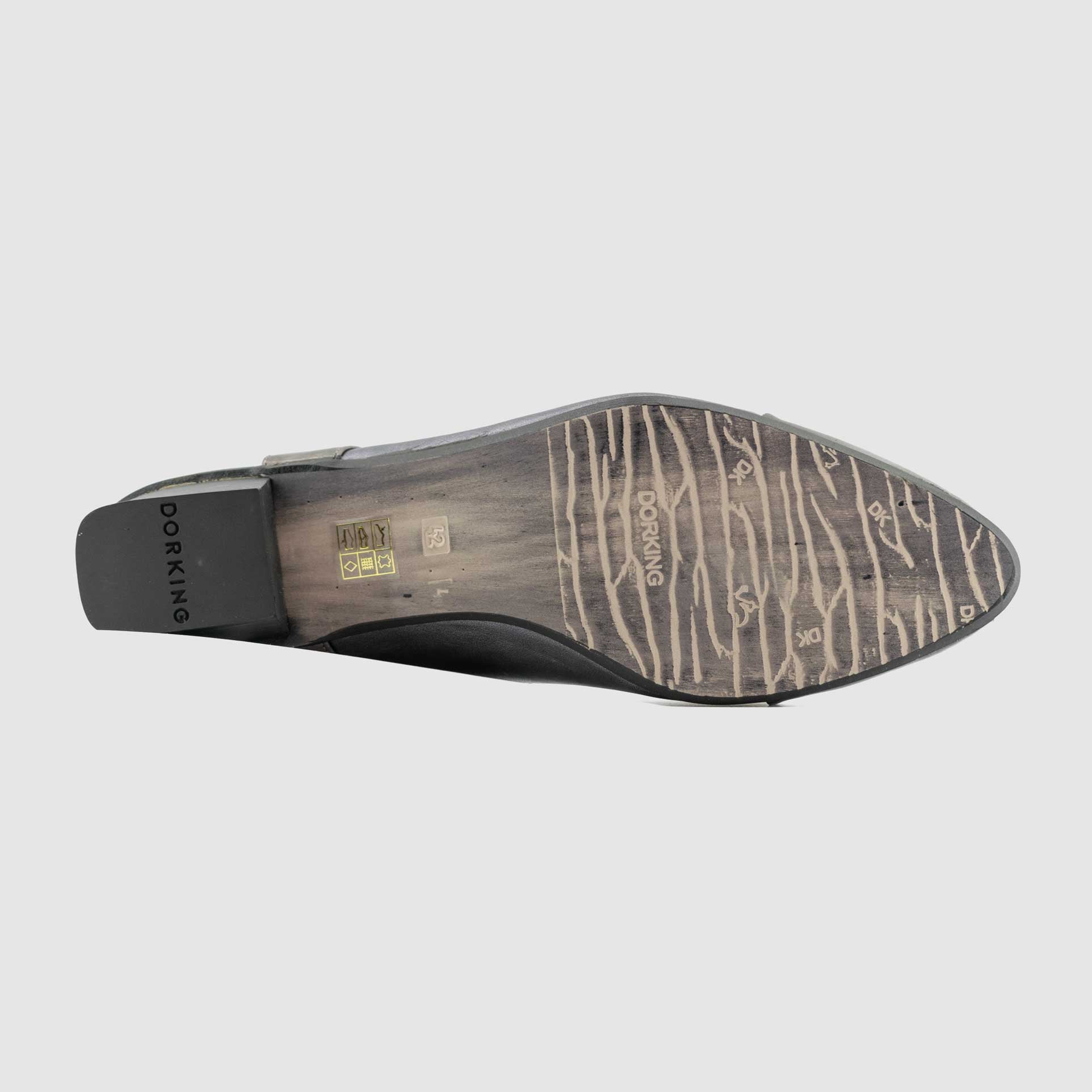 Chaussure-Femme-Dorking-PIVOINE-Noir-Acier-Cuir-Escarpin-Under