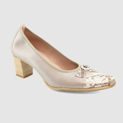 Chaussure-Femme-Dorking-ST-LYE-Argent-Cuir-Escarpin