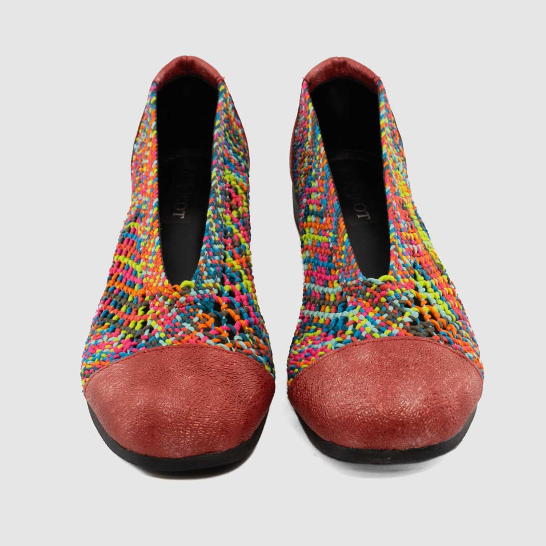 Chaussure-Femme-Fargeot-NATALIA-Rouge-Couleur-Resine-Pantoufle-Up