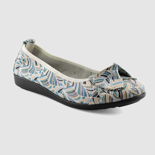 Chaussure-Femme-GEP-RINNA-Bleu-Multicolore-Cuir-Ballerine