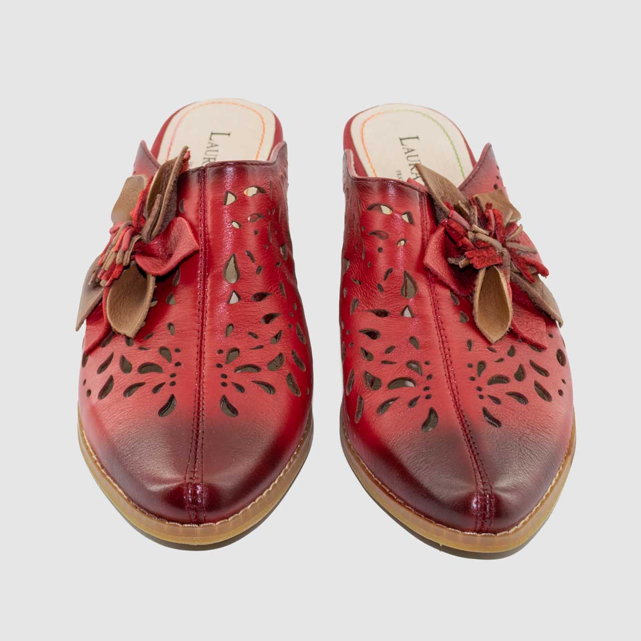 Chaussure-Femme-Laura-Vita-DOCNJONO-Rouge-Cuir-Mule-Up