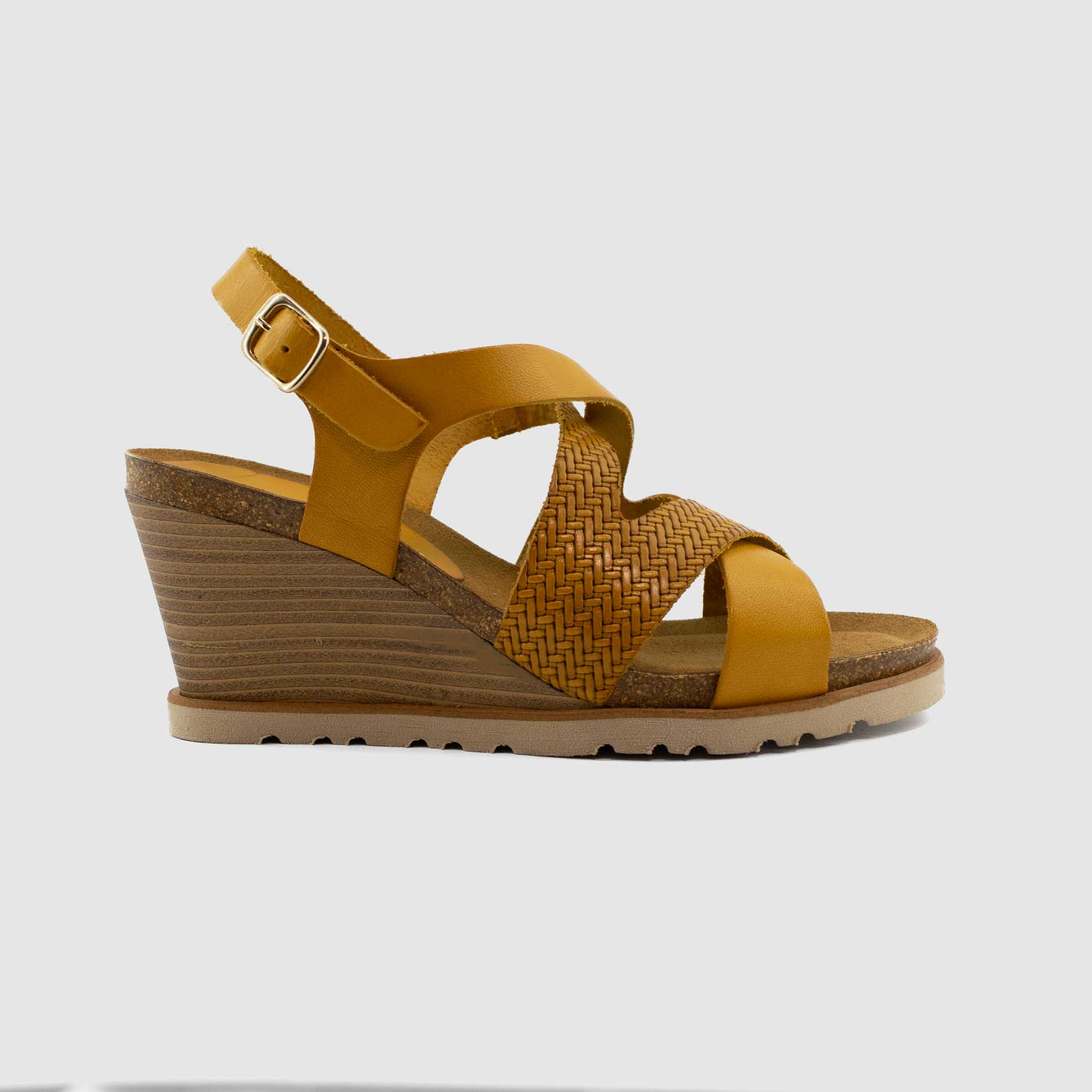 Chaussure-Femme-Pedro-Torres-VENTEUIL-Jaune-Cuir-Nu-Pied-Side