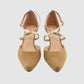 Chaussure-Femme-Pindiere-GLIREL-Camel-Daim-Escarpin-Up