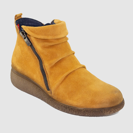 Chaussure-Femme-dorking-balanod-jaune-nubuck-bottillon