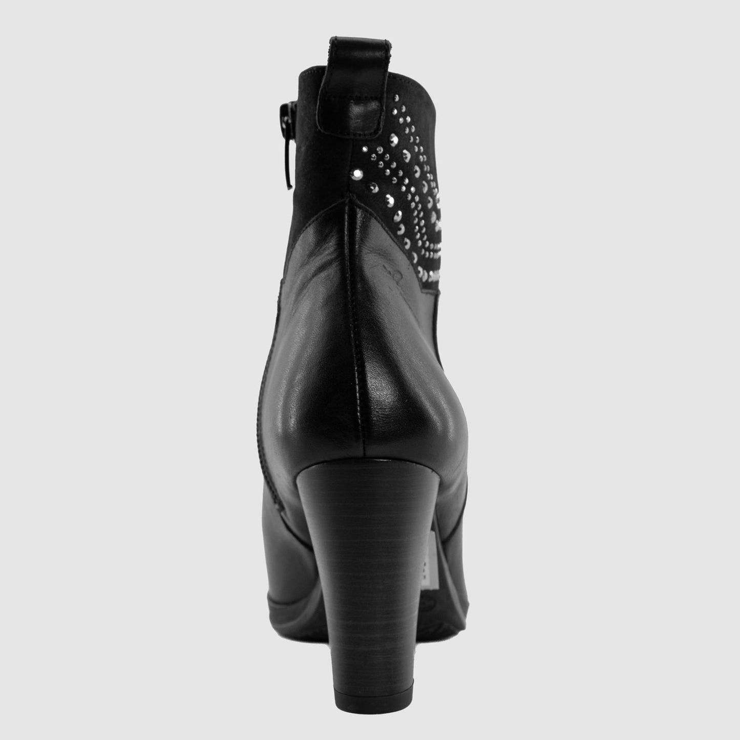 Chaussure-Femme-dorking-d7611-noir-cuir-bottine-Back