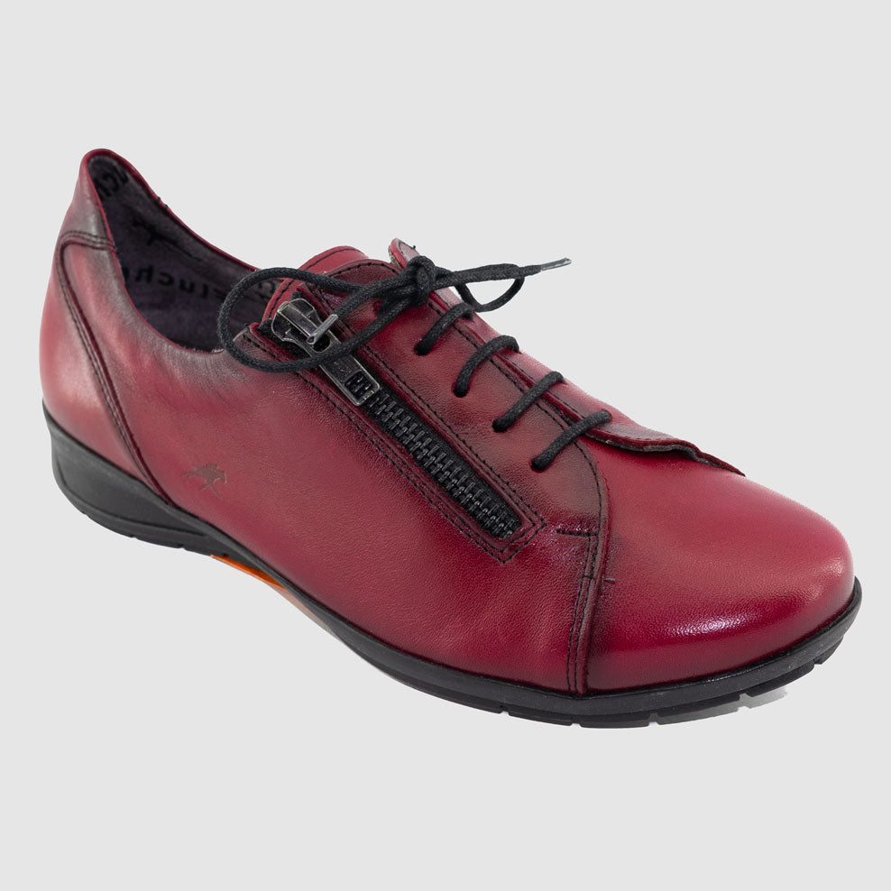 Chaussure-Femme-fluchos-joinville-bordeaux-cuir-sport