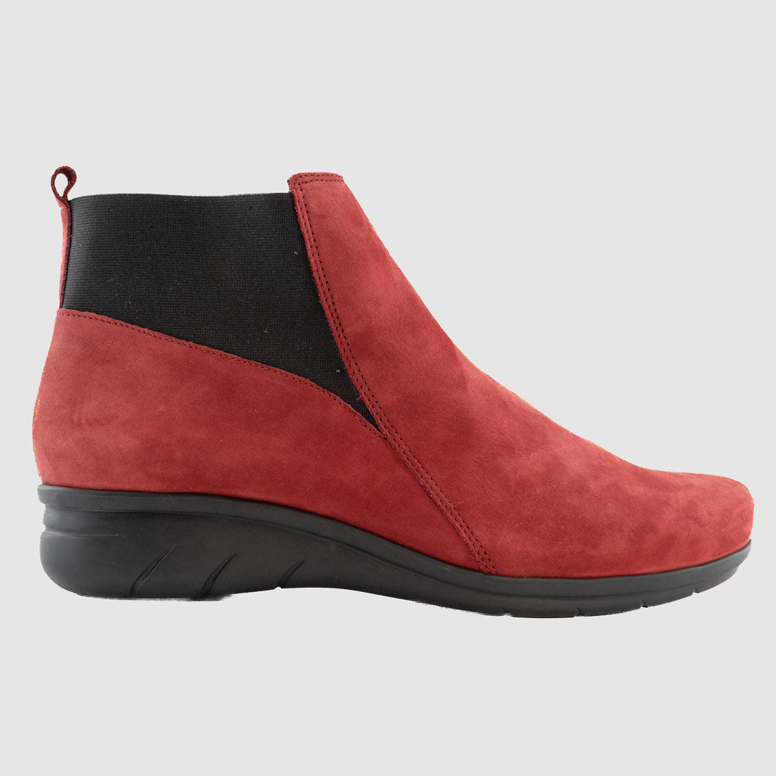 Chaussure-Femme-hirica-dublin-rouge-nubuck-bottillon-side