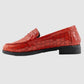 Destockage-Chaussure-Femme-pedro-torres-neuilly-rouge-cuir-croco-mocassin-In