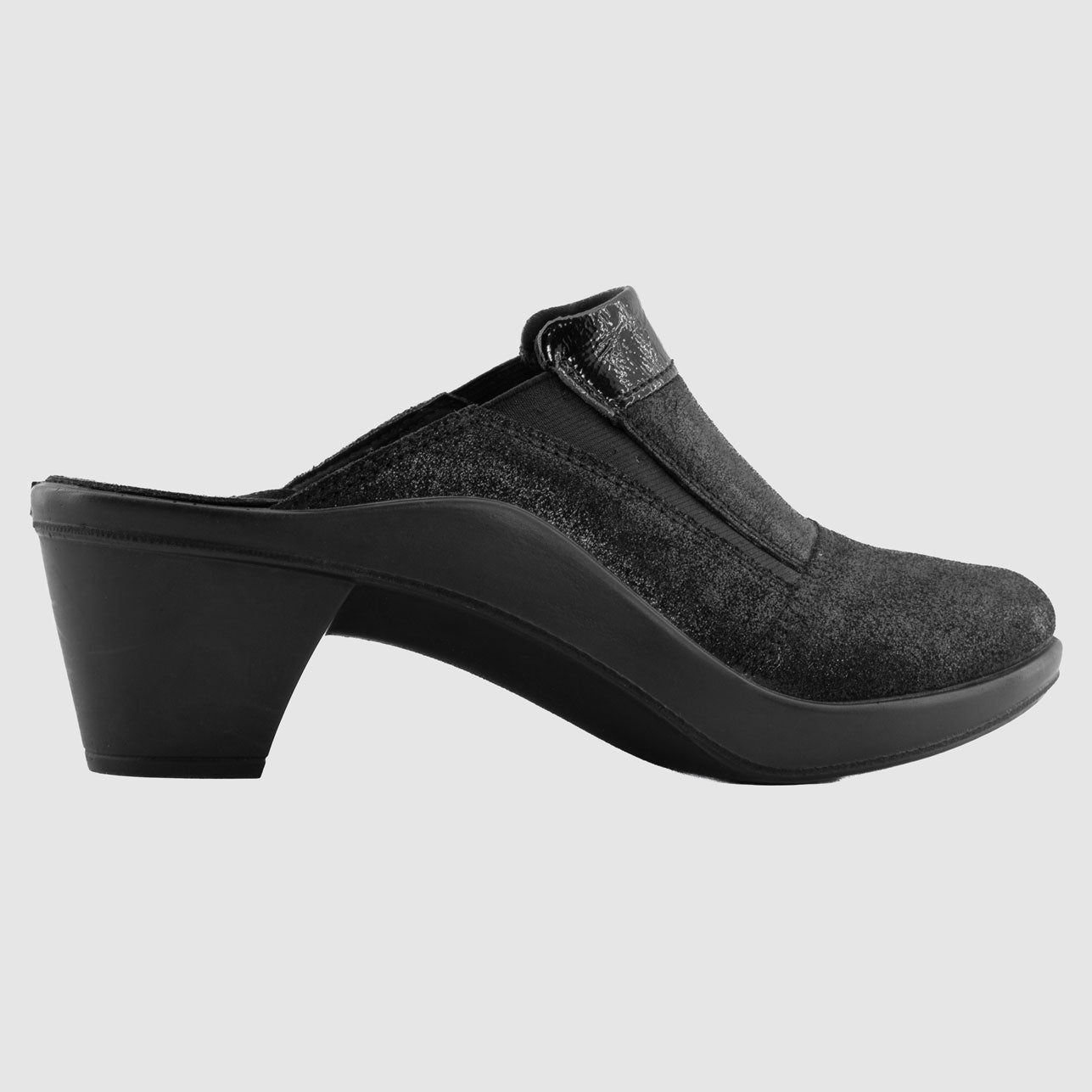 Destockage-Chaussure-Femme-romika-westland-mokassetta-257-noir-cuir-imprime-mule-Side