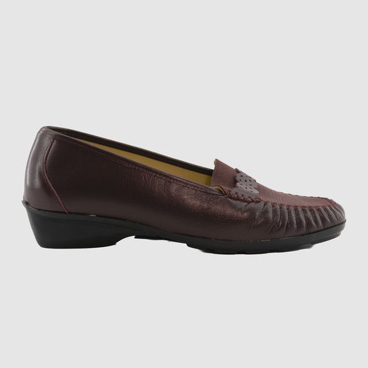 chaussure-femme-boissy-fiestane-bordeaux-cuir-imprim-mocassin-Side